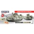 Acrylic Paint Set for Airbrush - Modern German Army AFV since 1955 (17ml x 8)