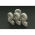 1/48 Hmmwve (Hummer) Aggressive Pattern Wheels for Tamiya kits