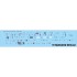 1/32 Vought F4U-1 Corsair Stencils for Tamiya kit (Wet Transfers)