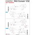 1/32 Vought F4U-1 Corsair Stencils for Tamiya kit (Wet Transfers)