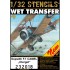 1/32 Sopwith F.1 Camel Clerget Stencils for Wingnut Wings kits (water-slide decals)