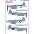 Decals for 1/32 Vought F4U-1 Corsair "Birdcage" Markings (Wet Transfer)