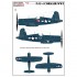 Decals for 1/32 WWII Vought F4U-4 Corsair (wet transfer)