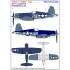 Decals for 1/32 Vought F4U-1A Corsair VF-17 "Jolly Rogers" Part. 3 (wet transfer)