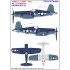 Decals for 1/32 Vought F4U-1A Corsair VF-17 "Jolly Rogers" Part. 3 (wet transfer)