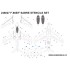 1/48 North American F-86E/F Sabre Stencils for Eduard/Hasegawa kit (Wet Transfers)