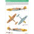 1/48 Messerschmitt Bf-109 Stencils & Markings (water-slide decals)