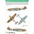 1/48 Messerschmitt Bf-109 Stencils & Markings (water-slide decals)