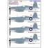 Decals for 1/48 Vought F4U-1 Birdcage