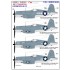 Decals for 1/48 Vought F4U-1 Birdcage