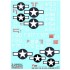 1/48 WWII Vought F4U-1D / F4U-4 Markings (Wet Transfers)