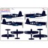 1/48 WWII Vought F4U-1D / F4U-4 Markings (Wet Transfers)