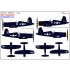 1/48 WWII Vought F4U-1D / F4U-4 Markings (Wet Transfers)