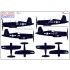 1/48 WWII Vought F4U-1D / F4U-4 Markings (Wet Transfers)