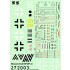 1/72 Messerschmitt Bf 109F/G Stencils for AZ Model kit (Wet Transfers)