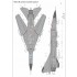 1/32 Mikoyan-Gurevich MIG-23ML Stencils Standard Decal for Trumpeter kits
