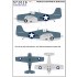 1/72 F4F-4 Widcat Aces Over Quadalcanal Wood Grain & Lozenge Decals