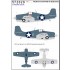 1/72 F4F-4 Widcat Aces Over Quadalcanal Wood Grain & Lozenge Decals