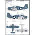 1/72 F4F-4 Widcat Aces Over Quadalcanal Wood Grain & Lozenge Decals