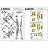 1/48 Lockheed P-38J Lightning Paint Masking for Tamiya kits
