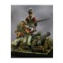 54mm Scale British Troops, Badajoz 1812 (3 metal figures & cannon w/resin scenary)