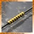 Gold Dual-Pipe II (Diameter: 2.5mm, Inner Diameter: 1.0mm, Length: 2mm) 20pcs