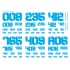 EXP Decal Number 01 Sky Blue 
