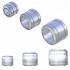 S2 Aluminum Pipe (Diameter: Outer - 4.0mm, Inner - 2.5mm, Length: 3.5mm, 20pcs)