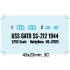 1/700 USS GATO SS-212 1944