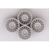 1/24 17inch Rally Wheels for Fiat 500 Abarth kit