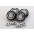 1/24 OZ WRC Wheels and Tyres set (4x Wheel + 4x Tyre + Air Valves)