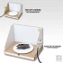 360-Degree Rotating Airbrush Station w/Holes for Painting Clips (Dimensions: 40.3x29x28cm)