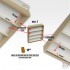 Storage Hanger for 36mm Diameter Paint Jars/Bottles (30cm x 30cm x 5cm)