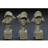 1/35 3x Heads of Wehrmacht Tank Crew