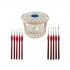 Synthetic Paint Brush Set Holder & Brushes