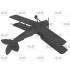 1/32 WWII British DH. 82A Tiger Moth w/Bombs Training Aircraft