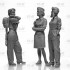 1/32 US WASP Female Pilots 1943-1945 (3 figures)