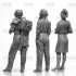 1/32 US WASP Female Pilots 1943-1945 (3 figures)