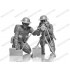 1/35 WWII British Vickers MG Crew (Vickers MG & 2 figures)