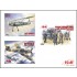 1/48 WWII Luftwaffe Airfield - Bf109F-4, Hs126 B-1 & 7 Figures