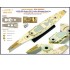 1/350 USS Alaska CB-1 Wooden Deck Set (Teak Colour) for Hobby Boss kit #86513
