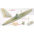 1/700 Bismarck Brass Mast & 0.1mm Ultra Slim Wooden Deck for Trumpeter kit 05711