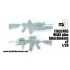 1/24 M4A1 Carbines (2pcs) with optional attachments