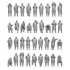 1/144 WWII Royal Navy Warships 36 Figures Type #1