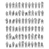 1/200 WWII Royal Navy Warships 72 Figures