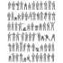 1/200 Modern US Navy Warships 72 Figures