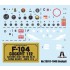 1/12 Lockheed F-104 G Starfighter Cockpit Set