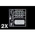 1/72 US M4A3E2 Sherman "Jumbo" - Fast Assembly (2 Sets) 
