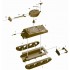 1/72 US M4A3E2 Sherman "Jumbo" - Fast Assembly (2 Sets) 