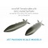 1/72 RAF Tornado 1980S 4 Fin 1500 L Riveted Tanks for Revell kits